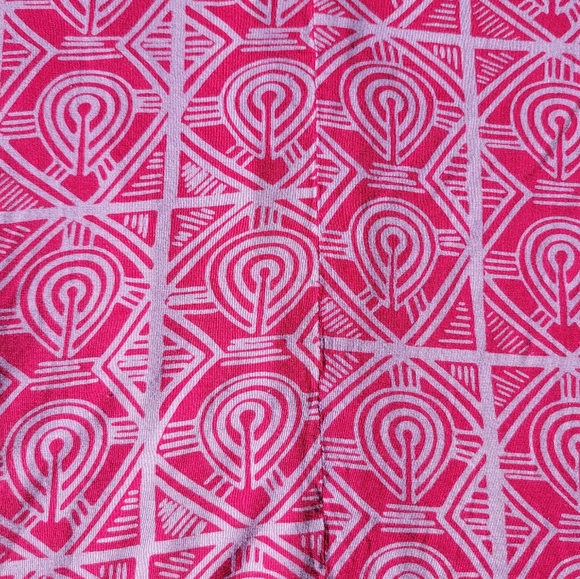 ❌️SOLD❌️ NOANOA Tunic Lily Top Pink Hawaiia Aloha Size L Quarter sleeve - Picture 4 of 8